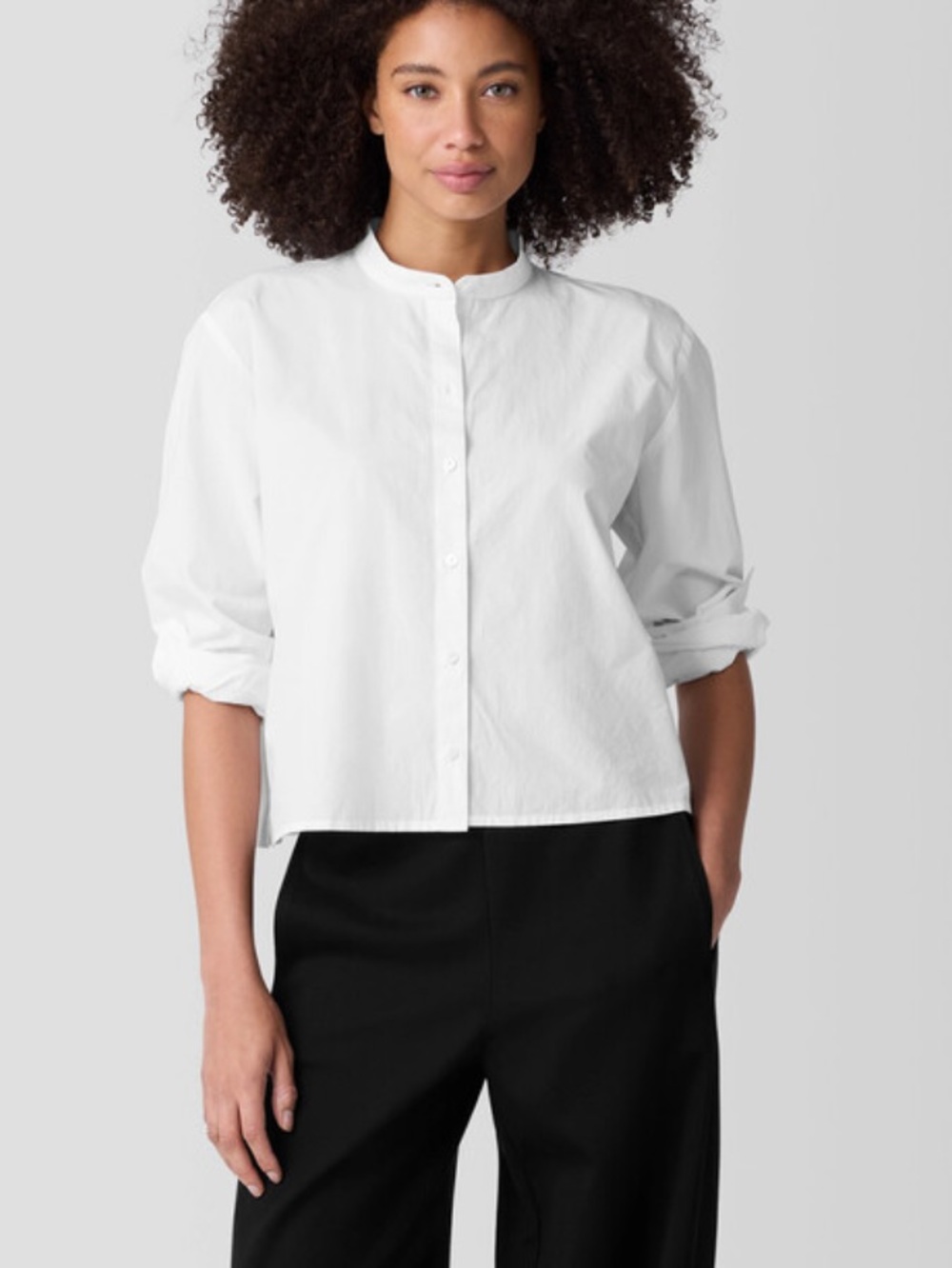 Eileen Fisher Button-Front Shirt